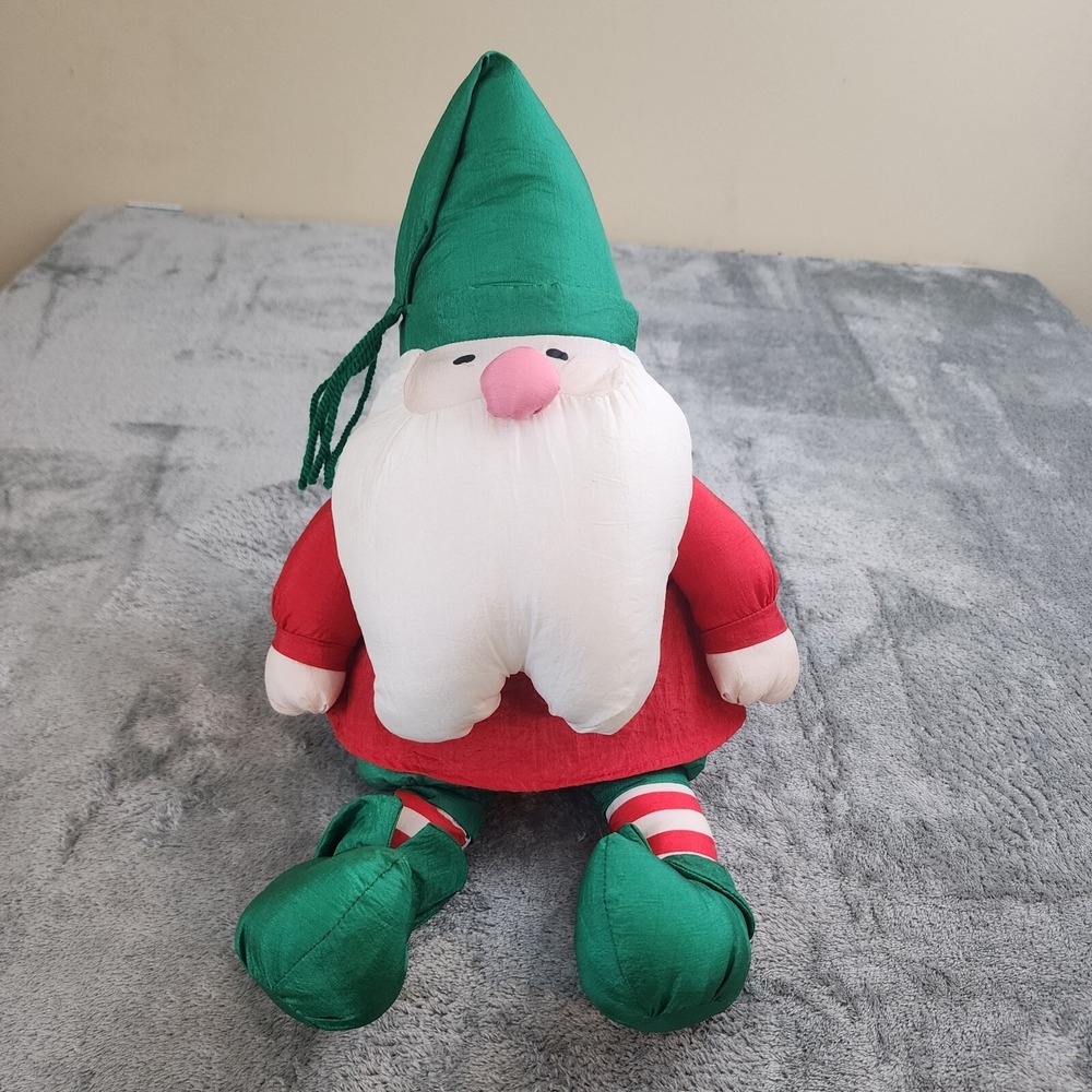 Walmart Nylon Santa's Helper Parachute Plush‎ Christmas Stuffed Toy Vtg